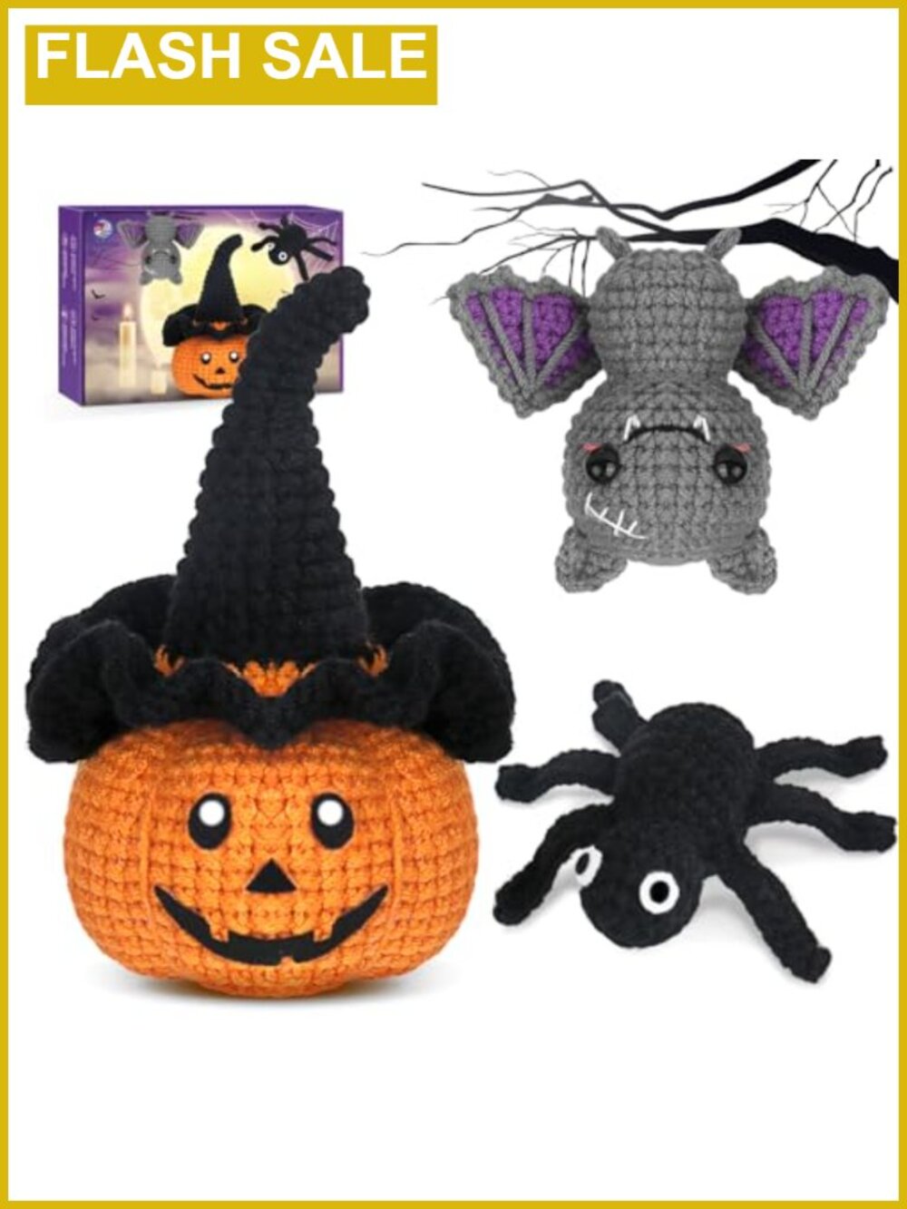 Crochet Kit for Beginners All-in-One Crochet Starter Set with Yarn Hooks and